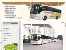 Tablet Screenshot of binninger.com